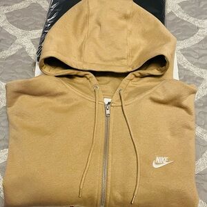 🆕 Nike Sportswear Club Fleece Full-Zip Hoodie. “Parachute Beige”, 2XL *NWT*